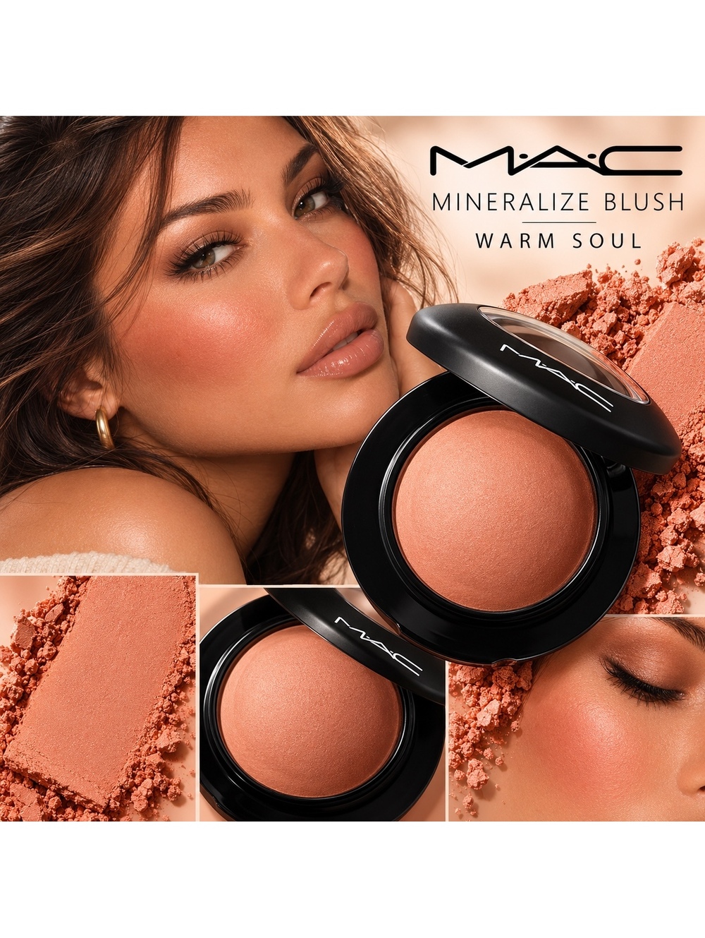 MAC Cosmetics • Mineralize Blush • Warm Soul • Baked Powder Blush - New in Box
